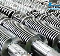 Conical twin screw extruder