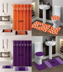 Butterfly New Print Design Bathroom Set Bath Mats Rug Shower Curtain Lid Cover Ebay Bathroom Sets Large Bathroom Rugs Bathroom Accessories Sets