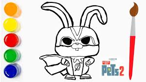 The secret life of pets 2/gallery | the secret life of pets wiki | fandom. The Secret Life Of Pets 2 Superhero Snowball Coloring And Drawing Painting For Kids Cat Color Youtube