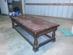 Thrift store coffee table turned diy tufted ottoman, source: We Converted An Old Coffee Table Into A Fancy Ottoman Album On Imgur