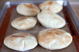 Easy Pita Bread Pocket Bread Fun To Watch Puff Up In The Oven Perfect To Stuff And Make Sandwiches Homemade Pita Bread Baking Pita Bread