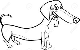 5 out of 5 stars. Black And White Cartoon Illustration Of Cute Purebred Dachshund Dog For Children To Coloring Book Royalty Free Cliparts Vectors And Stock Illustration Image 21993645