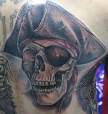 Cross bones and pirate skull tattoo design. 54 Pirate Skull Tattoos Collection