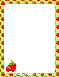 Strawberry Border Clip Art Borders Borders For Paper Free Printable Stationery