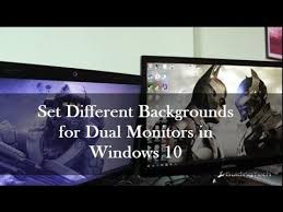 A lot of people have multiple monitors in their workplace setup today and want to use different windows 10 wallpaper per screen. Easily Get Different Backgrounds On Windows 10 Dual Monitor Setup Guiding Tech Youtube