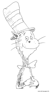 Colouring pictures cats dogs pages and on cat. Cat In The Hat Easy Coloring Pages Printable