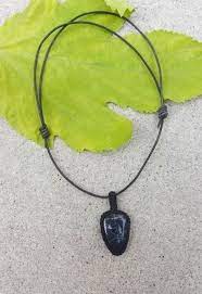 Shungite Pendant Adjustable Leather Mens Necklace By Shungitejewelrygift Emf Protection Jewelry Necklace Wire Wrapped Jewelry Wire Work Jewelry Work Jewelry