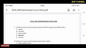 Maybe you would like to learn more about one of these? Soal Jawaban Skb Administrasi Umum Part2 Youtube