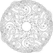 Printable earth and moon coloring page. Mandala Sun And Moon Coloring Pages For Adults Novocom Top