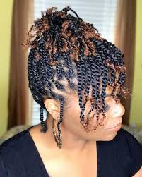 Those with short hair will definitely benefit from having a blunt hair cut. Fall Hairstyles For Black Women Get Inspired To Style Your Hair Natural Hair Styles Mini Twists Natural Hair Natural Hair Twists