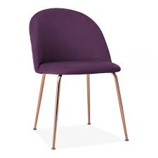Heather Dining Chair Velvet Plum Purple Leg Colour Copper Leg Velvet Dining Chairs Chair Upholstered Swivel Chairs