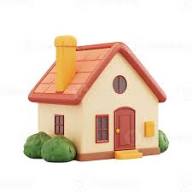 Cozy Cottage House Emoji 3D Render Isolated on White Background 58661550 PNG