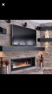 Click the image for larger image size and more details. 14 Modern Tv Wall Mount Ideas For Your Best Room Archlux Net Tv Above Fireplace Fireplace Design Fireplace Remodel