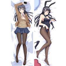 Check spelling or type a new query. Anime Dakimakura Rascal Does Not Dream Of Bunny Girl Senpai Mai Sakurajima Hugging Body Pillow Case Pillow Cover 150cm Pillow Case Aliexpress