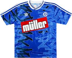 It once again features gazprom. 1993 94 Schalke 04 Home Shirt Excellent S Classic Retro Vintage Football Shirts