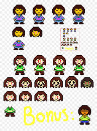 Maybe you would like to learn more about one of these? Frisk And Chara Overworld Sprites Cartoon Hd Png Download Vhv