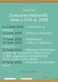 .evaluarea nationala 2021 la matematica si alte materii! Calendar Evaluarea Nationala 2020 Suntparinte Ro