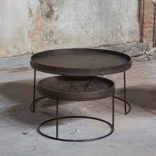 Round Tray Table Set Low Xl By Notre Monde Interieur Ideeen Interieur Salontafel