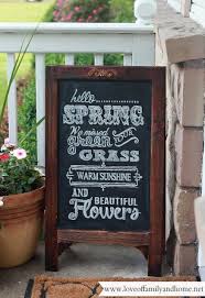 A great way to keep these object at hand is to integrate them in furniture, tables, beds or. Decorating Ideas For Small Porches Chalkboard Art Spring Chalkboard Art Spring Chalkboard
