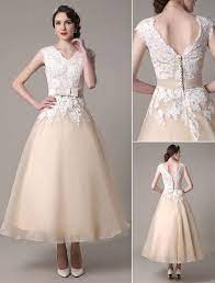 Pin By Bee Ngh On Wedding Dresses Tea Length Wedding Dress Short Wedding Dress Wedding Dress Organza