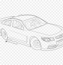An instructional drawing book based on nascar allows readers to use the cars and scenes of their favorite spor. Drawn Race Car Outline Nascar Drawi Png Image With Transparent Background Toppng
