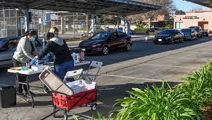 Photos Free Covid Test Site In South El Monte Draws Hundreds San Gabriel Valley Tribune