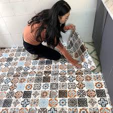 More styles material designs color please feel. Thicken Bathroom Kitchen Non Slip Floor Tile Sticker Self Adhesive Wallpaper Waterproof Bedroom Living Room Vinyl Floor Stickers Decorative Films Aliexpress