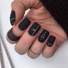 Black Square Acrylic Nails Designs Inspirations Chic Better Squoval Nails Acrylic Nails Coffin Short Square Acrylic Nails