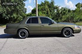 Here is my 2008 ford crown victoria cvpi police interceptor. 2004 Ford Crown Victoria Police Interceptor With 17x9 Mickey Thompson Sc 5 And Continental 275x40 On Stock Suspension 276199 Fitment Industries