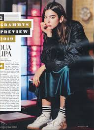 For the cover she wore rui zhou spring summer 2021 (not available online). Dua Lipa Rolling Stone February 2019 Celebmafia