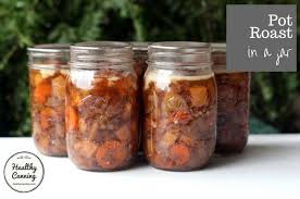 Instant Sunday Dinner Just Serve This Pot Roast With Its Delicious Gravy Over Mash With A Few Of Ball Canning Recipe Canning Recipes Pressure Canning Recipes