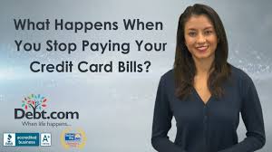 What happens when you pay your credit card bill past the due date. What Happens If I Stop Paying My Credit Cards Debt Com