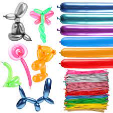 WATINC 200pcs Long Balloons, Assorted Color Latex Modeling Twisting Balloons  for Sculpting Balloon Animals, 260Q Magic Balloons for Animal Shape Party  Supplies, Premium Balloons for Birthday Party: Buy Online at Best Price