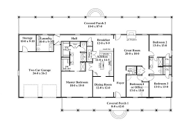 A ranch house plan is often considered the perfect dream home layout. Persephone 8228 4 Bedrooms And 2 Baths The House Designers Metal House Plans Rectangle House Plans Ranch Style House Plans