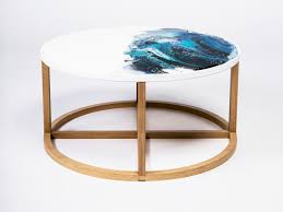 Vintage blue chalk painted coffee table. The Ocean Table St James Interiors