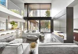 zinc house living room green roof system house indoor outdoor living