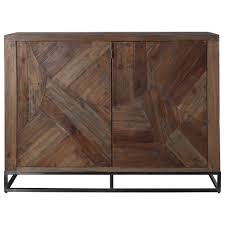 Solid wood storage drawer construction with dovetail joinery for reliable use. Uttermost Accent Furniture Chests Evros Reclaimed Wood 2 Door Cabinet Wayside Furniture Accent Chests