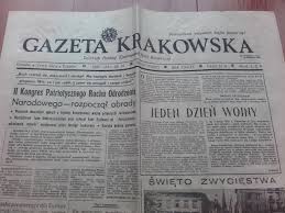 Gazeta krakowska ukazuje się od 1949, jednakże sama nazwa pojawiła się po raz pierwszy już w obecnie gazeta krakowska jest najważniejszą gazetą regionalną małopolski i codziennie ukazuje. Gazeta Krakowska 09 Maj 1987 W Zbieracz Z Krolowej Gory W Myvimu Com