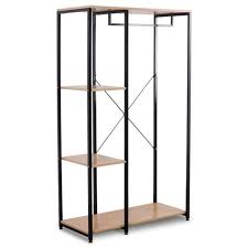 Etageres vetements etagere bois pour vetement, étagères 2 directions étagères à vêtements étagères et, lateral 4 etagère vêtement store express equipement de, etagere pour vetements. Woltu Armoire De Rangement Etagere A Vetements Portant A Vetements En Bois Et Acier 90 X 40 X 167cm Noir Chene Clair Achat Vente Meuble Etagere Woltu Armoire De Rangement Cdiscount