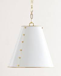 Gold Tapered Metal Pendant Light