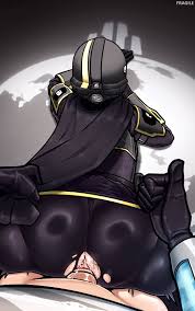 fragile (itsnotfragile), helldiver (helldivers), helldivers (series),  commentary, english commentary, highres, variant set, 1boy, 1girl, anal,  anus, armor, ass, belt pouch, black gloves, bodysuit, cape, cape aside,  clothed sex, gloves, helmet, hetero, huge