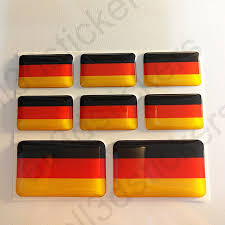 Zeichen an unsere jüdischen bürger. Kfz Aufkleber Deutschland 3d Flagge Fahne Gedomt Epoxy Resin