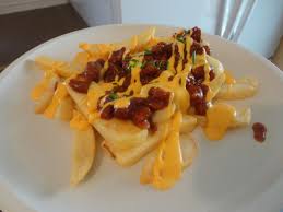 Chili Cheese Fries Recipe Frozen Steak Fries Canned Chili Cheesy Ragu Double Cheddar Sauce Chives Green Onions Chili Cheese Fries Recipe Food Frozen Steak