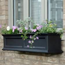 Mayne Self Watering Fairfield 11 In X 48 In Plastic Window Box 5823b Window Planter Boxes Window Planters Window Box