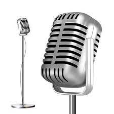 Retro Metal Microphone With Stand Vector Chrome Music Icon Vintage Concert Audio Communication Illustration Mic Vector Microphone Png And Vector With Transpa Communication Illustration Microphone Metal