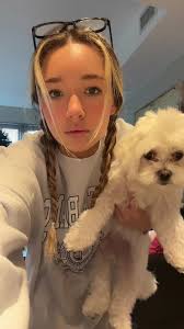 Baylen Dupree with Her Dog
