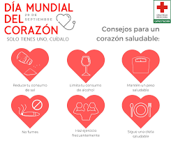 DÍA MUNDIAL DEL CORAZÓN. 29 DE SEPTIEMBRE. "Un buen estado de salud no implica solo perder peso, sino ganar una mejor calidad de vida". -Asociación Americana del Corazón #Díamundialdelcorazón #Cuidomicorazónyeltuyo