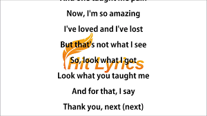 Lyrics ariana grande article love song thank you next. Ariana Grande Thank U Next Lyrics Video Dailymotion