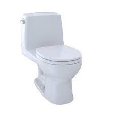 Toto Ultimate 1 Piece 1 6 Gpf Single Flush Round Toilet In Cotton White Seat Included Ms853113 01 The Home Depot One Piece Toilets Toto Toilet Toto
