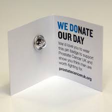 Prostate cancer basics gives an overview of this common type of cancer. Donate Your Day Pin Badge
